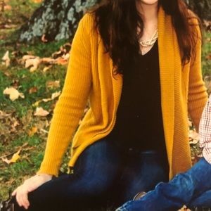 Mustard Forever 21 Knit Cardigan